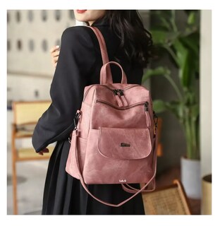 Foto 4 | Mochila Multiuso De Dama Diseño Lisa 11l, Rosa