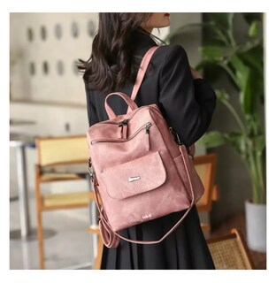 Foto 5 | Mochila Multiuso De Dama Diseño Lisa 11l, Rosa
