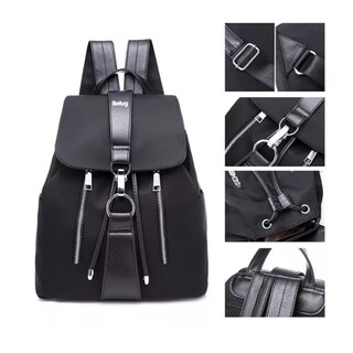 Foto 4 | Bolso Mochila Multifuncional Impermeable Y Antirrobo Para Mujer, Negro Belug