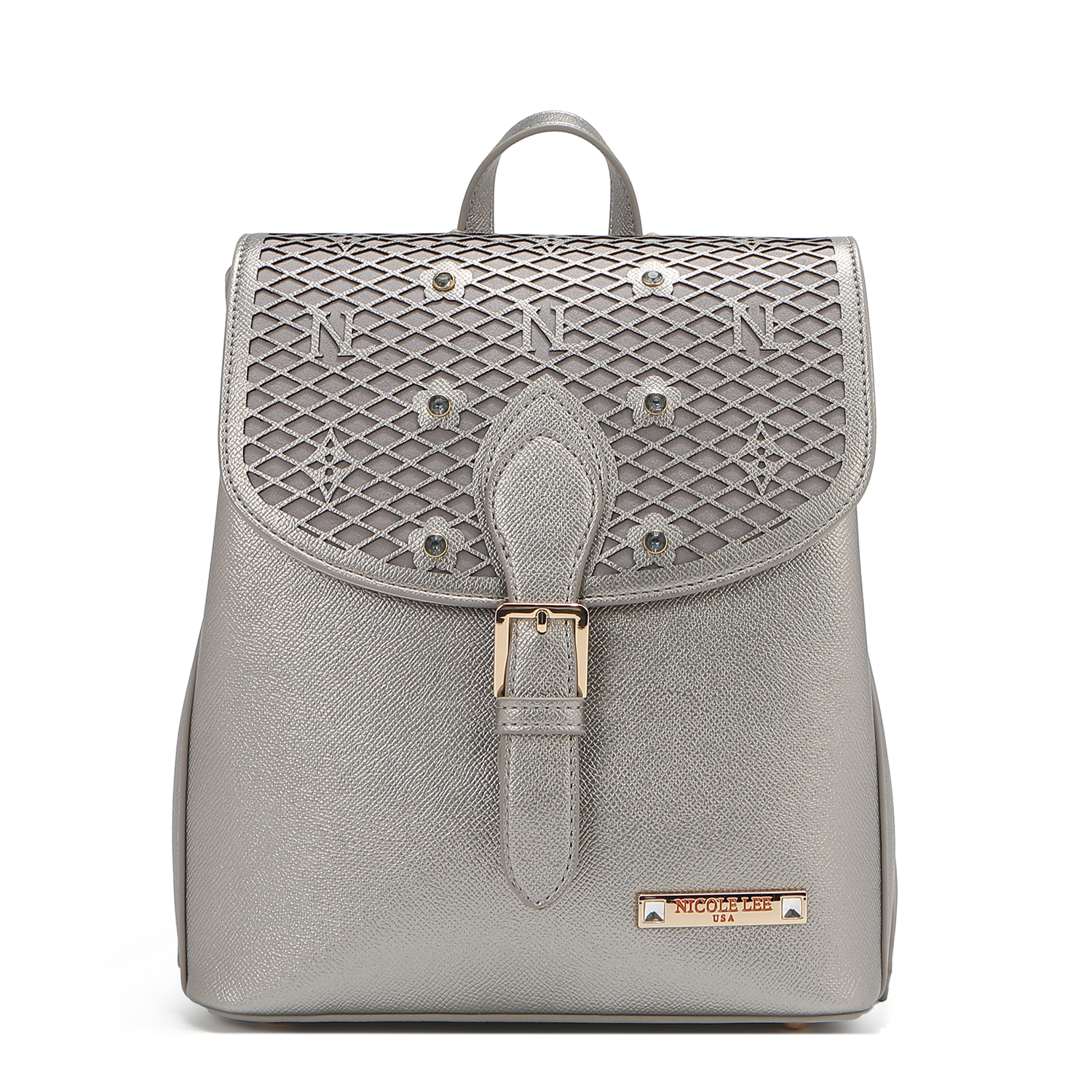 Foto 1 | Mochila De Nicole Lee De Corte Laser Y Pedrería