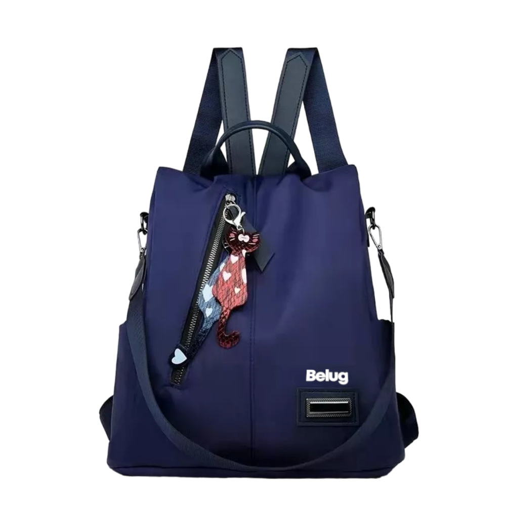 Foto 2 pulgar | Mochila Bolsa Antirrobo Impermeable De Mujer Azul Marino Belug