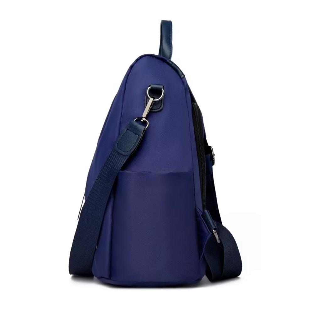 Foto 5 pulgar | Mochila Bolsa Antirrobo Impermeable De Mujer Azul Marino Belug