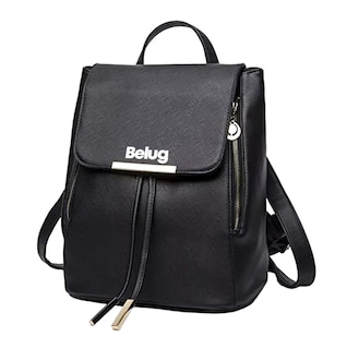 Foto 1 | Language Mochila De Mujer Bolsa Con Metálica Moda Impermeable Casual Negro Belug