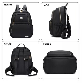 Foto 3 | Mochila Bolso De Mujer Belug Impermeable Antirrobo Color Negro