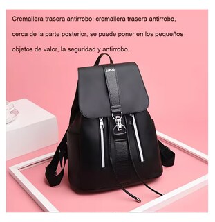 Foto 5 | Bolso Mochila Lab.g Multifuncional Impermeable Y Antirrobo Para Mujer, Negro