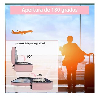 Foto 4 | Mochila De Viaje Para Mujer Lab.g, Aprobado Por Avión 10kg, Antirrobo Rosa