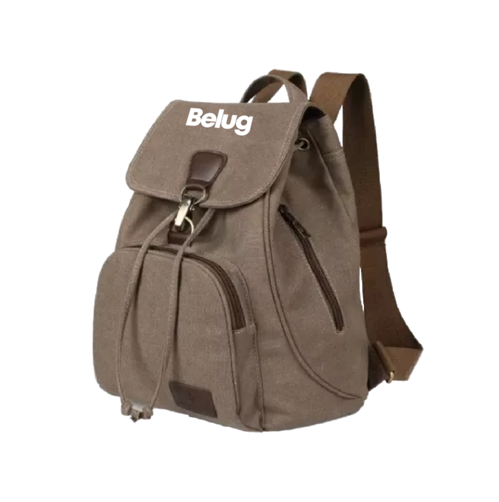 Foto 2 pulgar | Mochila Escolar Antirrobo Para Mujer Mochila De Lona Se Adapta Una Laptop De 13 Pulgadas Marrón Belug