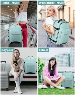 Foto 7 | Mochila Lovevook de Viaje 17 Pulgadas Menta - Venta Internacional
