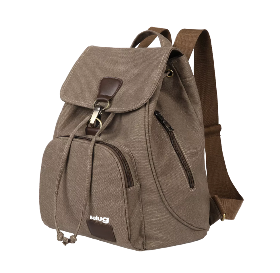 Mochila Escolar Antirrobo Para Mujer Marrón Belug