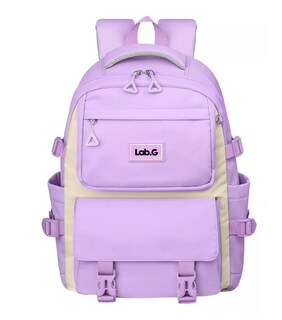 Foto 4 | Mochila Escolar Viaje Bolsa Impermeable Mochilas Reforzada 2 En 1 Violeta