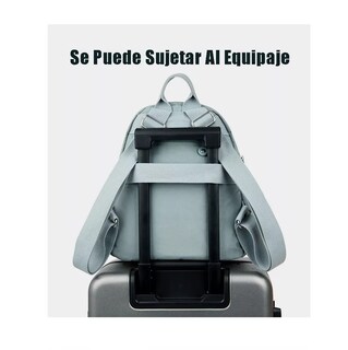 Foto 3 | Mochila Bolso De Mujer Belug Impermeable Antirrobo Verde Claro