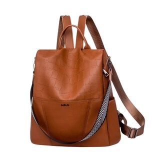 Foto 1 | Bolsa Mochila Moda De Mujer Lab.g Super Calidad Antirrobo, Marrón A