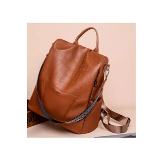 Foto 2 | Bolsa Mochila Moda De Mujer Lab.g Super Calidad Antirrobo, Marrón A