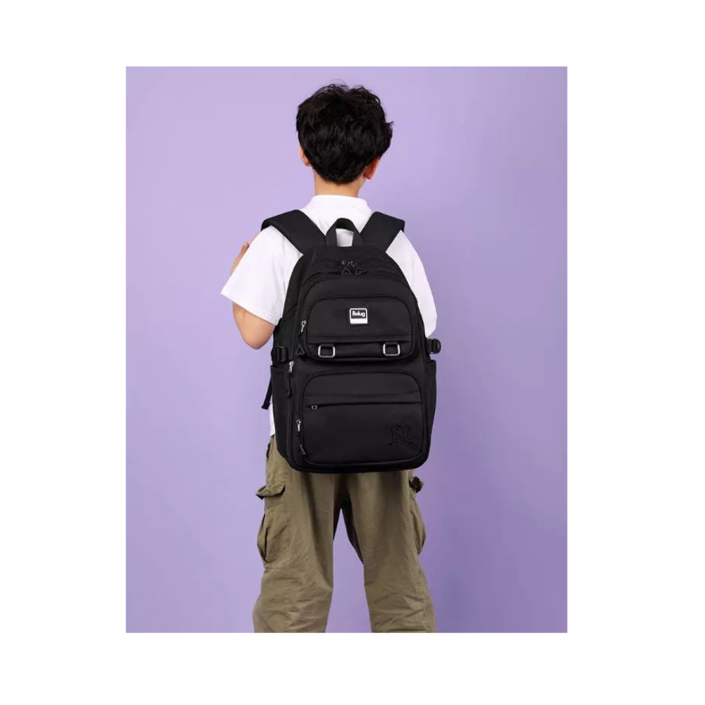 Foto 3 | Mochila Portátil Para Estudiantes Belug Tiene Gran Capacidad Y Es Liviana 35l Negro