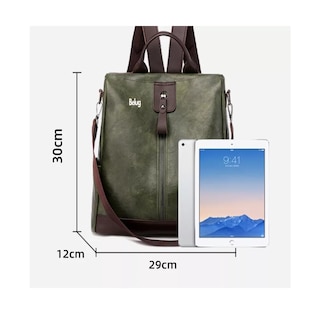Foto 5 | Mochila Mujer, Mochila Antirrobo Bolsos Mochila Mujer Piel, Belug Verde