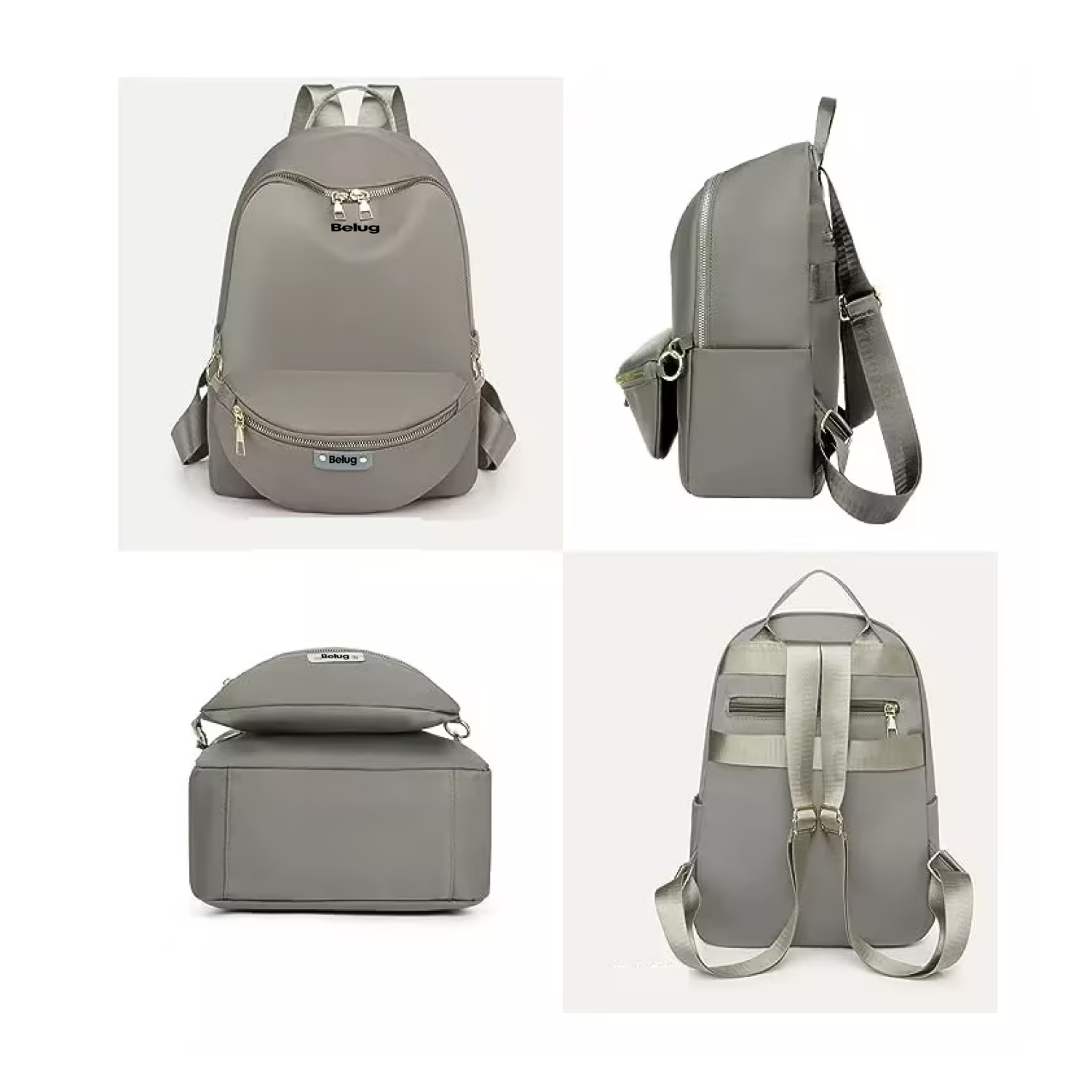 Foto 6 pulgar | Bolsas Mochilas Escolares De Mujer Bolso Antirrobo 2 Piezas Moda Belug Caqui