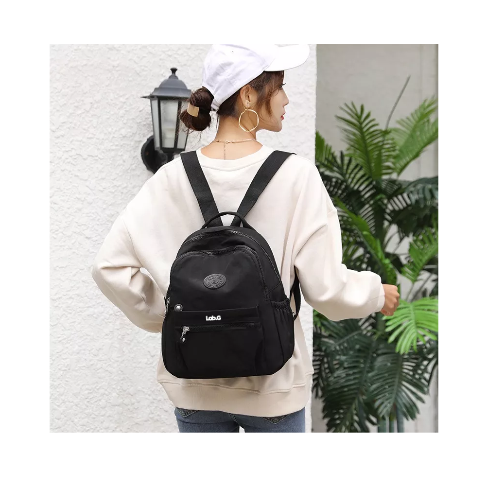 Foto 3 pulgar | Mochila Lab.g Bolso De Mujer Impermeable Antirrobo Negro