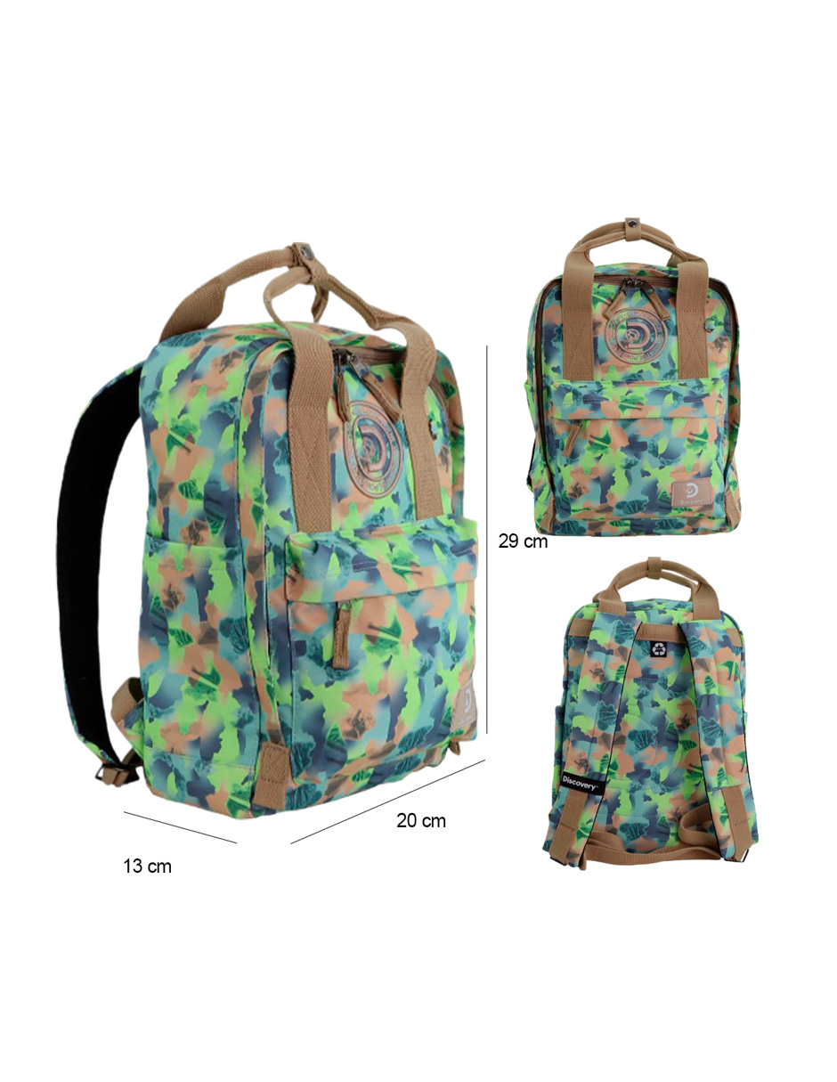 Foto 2 pulgar | Mochila Cave Discovery Chica Color Verde Camo
