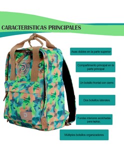 Foto 2 | Mochila Cave Discovery Chica Color Verde Camo