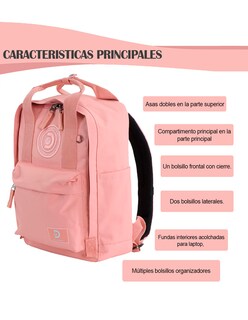 Foto 2 | Mochila Cave Color Coral Rosa Discovery