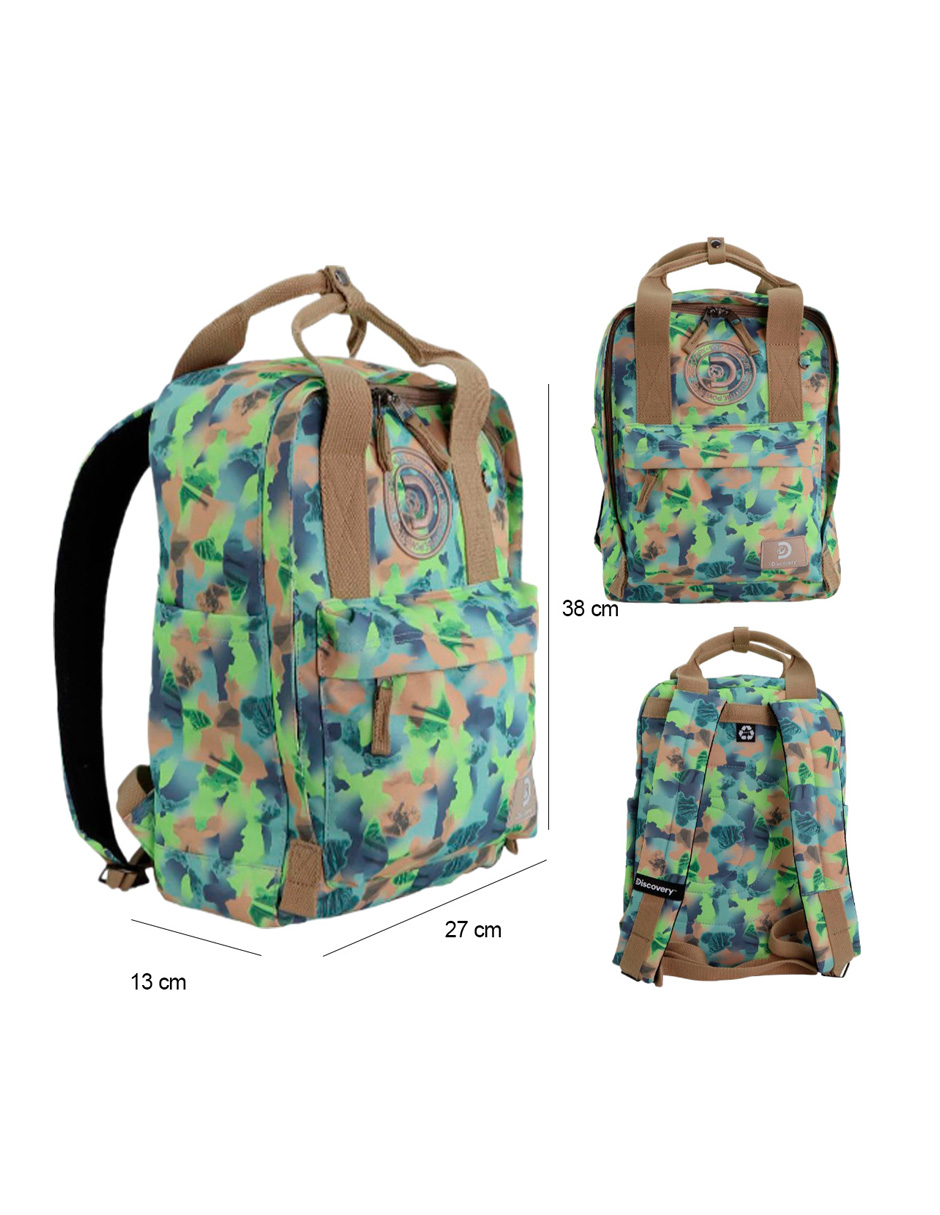 Mochila  Cave Discovery Grande Color Verde Camo