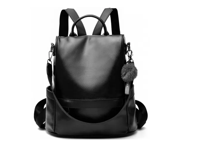 Foto 2 pulgar | Mochila Xtellar Mujer Moda Impermeable Cuero Bolsa Para Mujer Color Negro