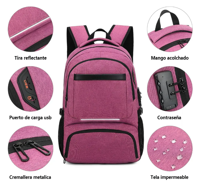 Foto 6 pulgar | Mochila Xtellar Púrpura