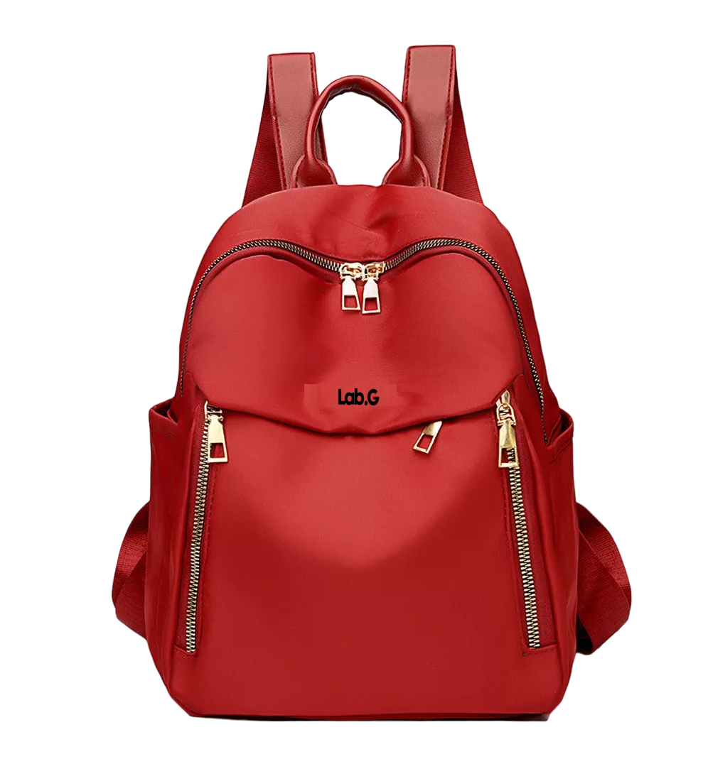 Mochila Para Mujer Moda Impermeable, Rojo