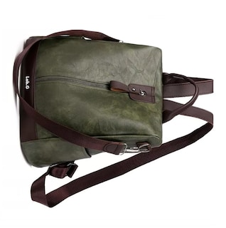 Foto 4 | Mochila De Mujer, Mochila Antirrobo Piel, Verde