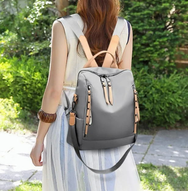 Foto 3 pulgar | Xtellar Mochila De Viaje A La Moda Para Mujer Bolsos Casuales Color De Gris