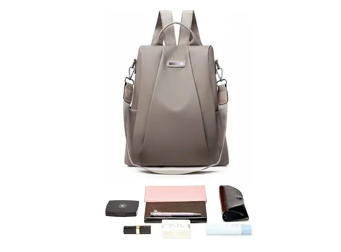 Foto 4 pulgar | Mochila Xtellar Impermeable Gris Ocio Turismo Diseño De La Tela Oxford