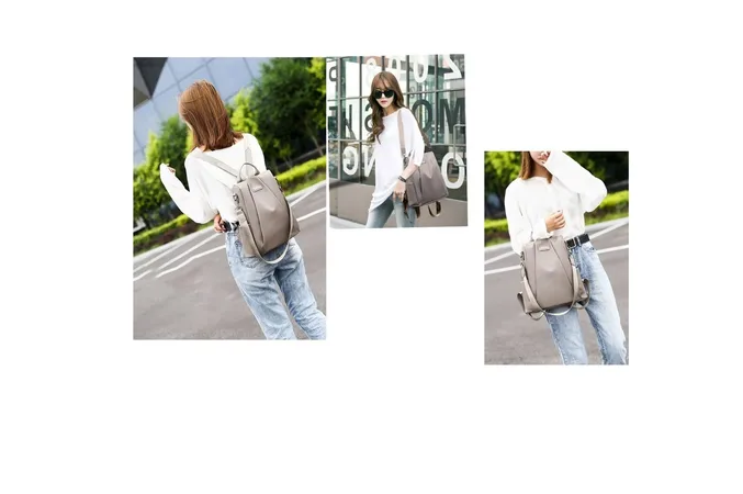Foto 4 | Mochila Xtellar Impermeable Gris Ocio Turismo Diseño De La Tela Oxford