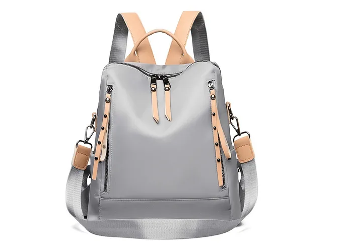 Ninzi Mochila De Viaje A La Moda Para Mujer Bolsos Casuales Color De Gris