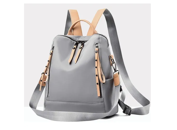 Foto 3 pulgar | Ninzi Mochila De Viaje A La Moda Para Mujer Bolsos Casuales Color De Gris