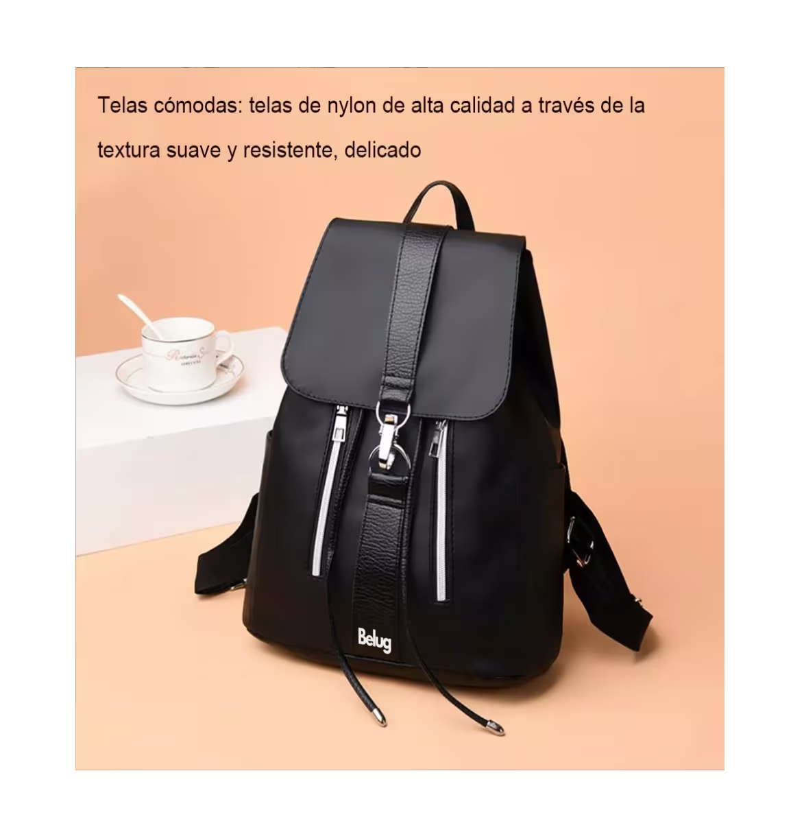 Foto 3 pulgar | Bolso Multifuncional Impermeable Y Antirrobo Belug Negro