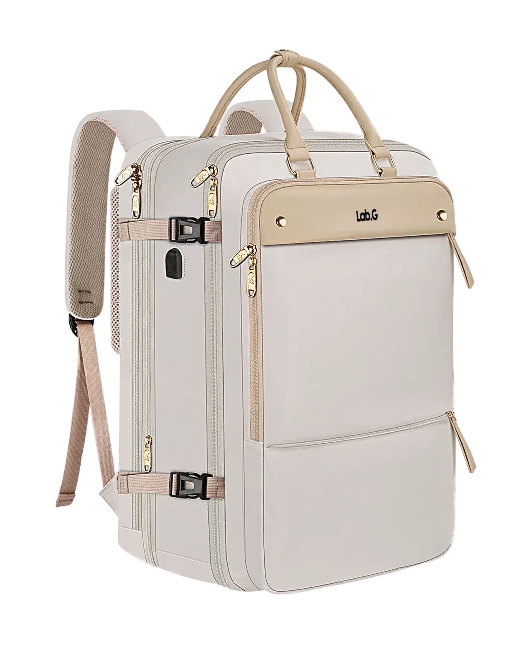 Foto 3 pulgar | Mochila De Viaje Para Mujer, 52l Beige
