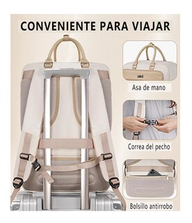 Foto 4 | Mochila De Viaje Para Mujer, 52l Beige