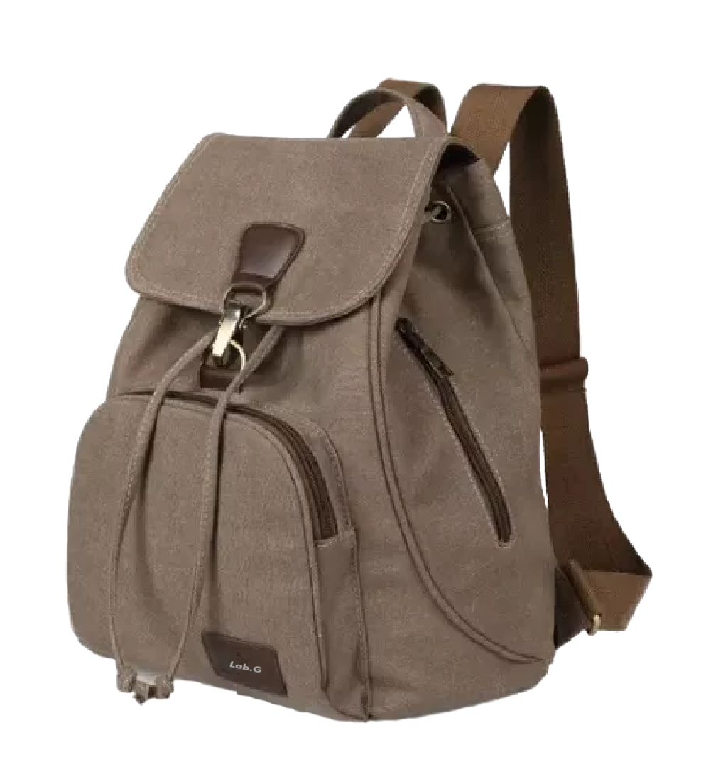 Foto 2 pulgar | Mochila Escolar Antirrobo Para Mujer Mochila De Lona Se Adapta Una Laptop De 13 Pulgadas Marrón