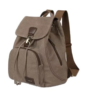Foto 1 | Mochila Escolar Antirrobo Para Mujer Mochila De Lona Se Adapta Una Laptop De 13 Pulgadas Marrón