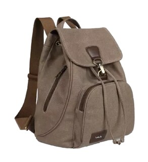 Foto 3 | Mochila Escolar Antirrobo Para Mujer Mochila De Lona Se Adapta Una Laptop De 13 Pulgadas Marrón