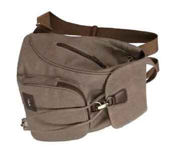 Foto 4 | Mochila Escolar Antirrobo Para Mujer Mochila De Lona Se Adapta Una Laptop De 13 Pulgadas Marrón