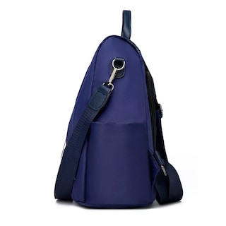 Foto 4 | Mochila Bolsa Lab.g Antirrobo Impermeable De Mujer Azul Marino