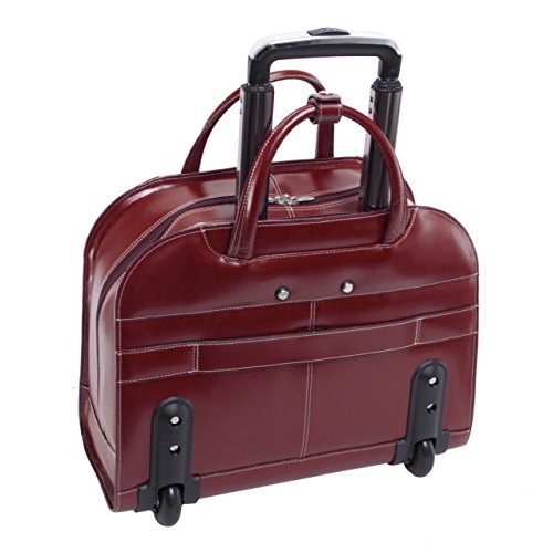 Foto 4 pulgar | Maletín Para Portátil Mcklein Edgebrook 15 En Piel Con Ruedas, Color Rojo - Venta Internacional.