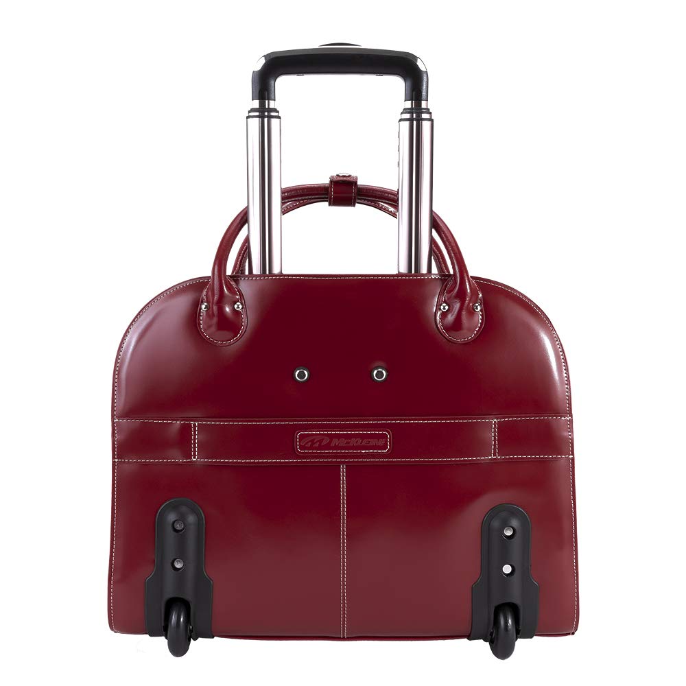 Foto 5 pulgar | Maletín Para Portátil Mcklein Edgebrook 15 En Piel Con Ruedas, Color Rojo - Venta Internacional.