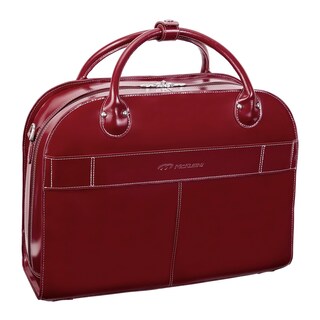 Foto 7 | Maletín Mcklein Roseville 15 De Piel Con Ruedas Rojo - Venta Internacional.