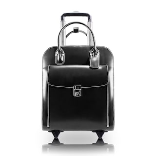 Foto 1 | Maletín Para Portátil Mcklein Uptown 15 De Piel Con Ruedas, Color Negro - Venta Internacional.