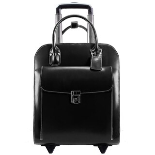 Foto 5 | Maletín Para Portátil Mcklein Uptown 15 De Piel Con Ruedas, Color Negro - Venta Internacional.