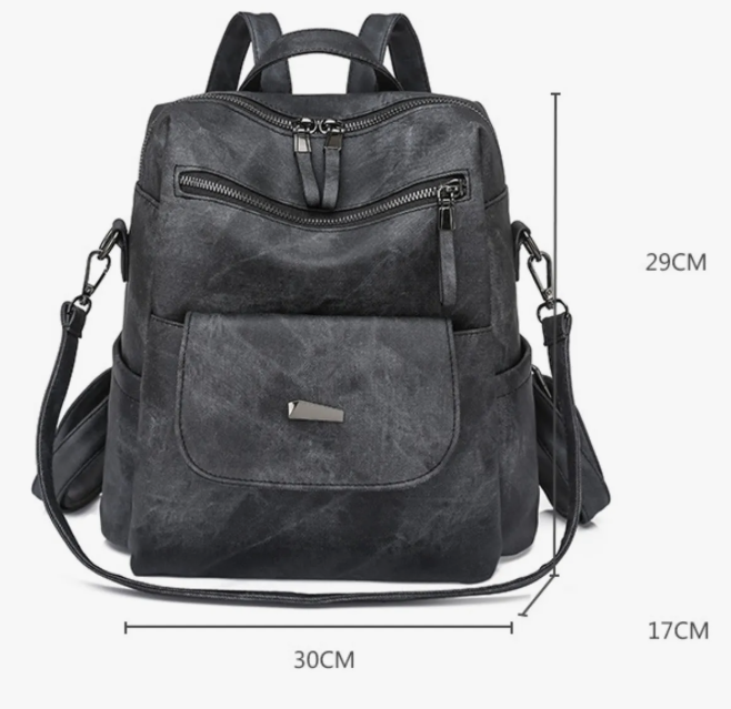 Foto 4 pulgar | Mochila Urbana Antirrobo Para Mujer Con Diseño Lisa Capacidad 11l
