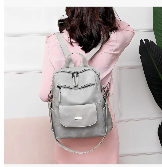 Foto 4 pulgar | Mochila Urbana Antirrobo Para Mujer Con Diseño Lisa Capacidad 11l