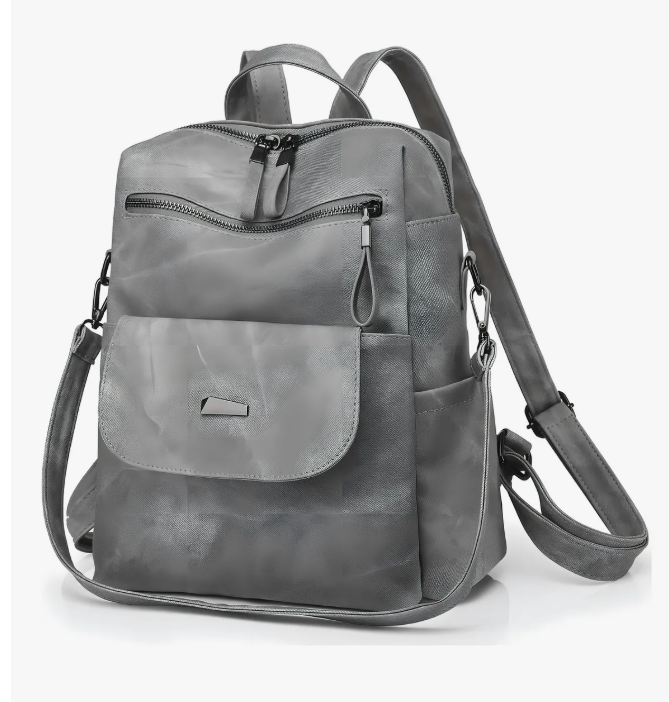 Foto 4 | Mochila Urbana Antirrobo Para Mujer Con Diseño Lisa Capacidad 11l